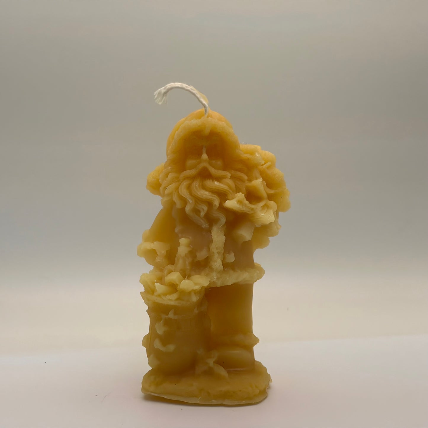 Beeswax Candle Santa Claus with Christmas Tree