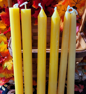 100% Pure Beeswax Taper Candles