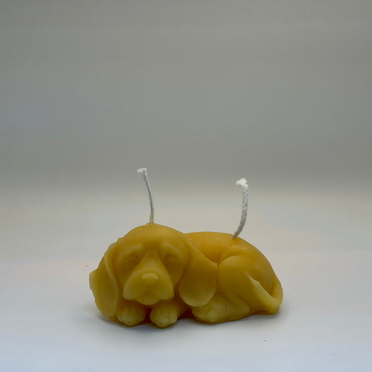 Dog Candle 100% Beeswax