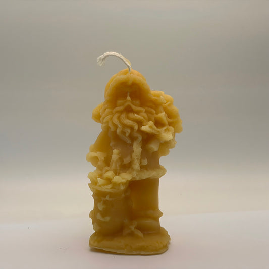 Beeswax Candle  Santa Claus with Christmas Tree