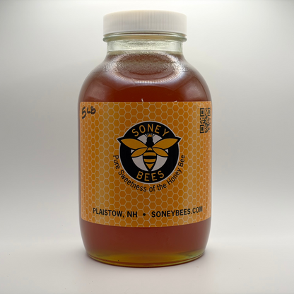 5lb Glass Jar Honey